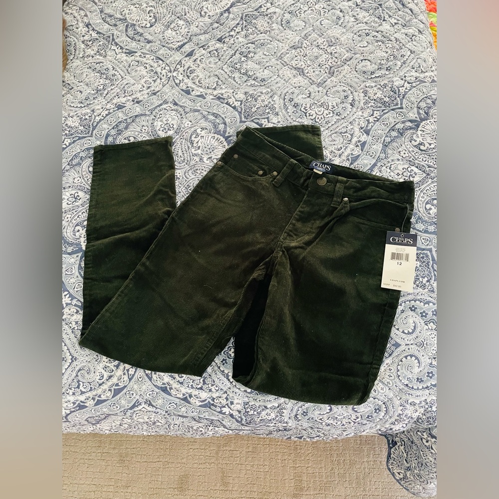 Boys chaps cords new with tags